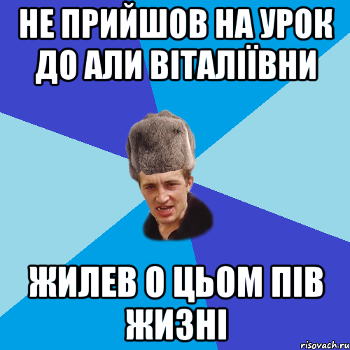 не прийшов на урок до али віталіївни жилев о цьом пів жизні, Мем Празднчний паца