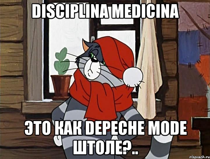 Disciplina Medicina Это как Depeche Mode штоле?.., Мем Кот Матроскин