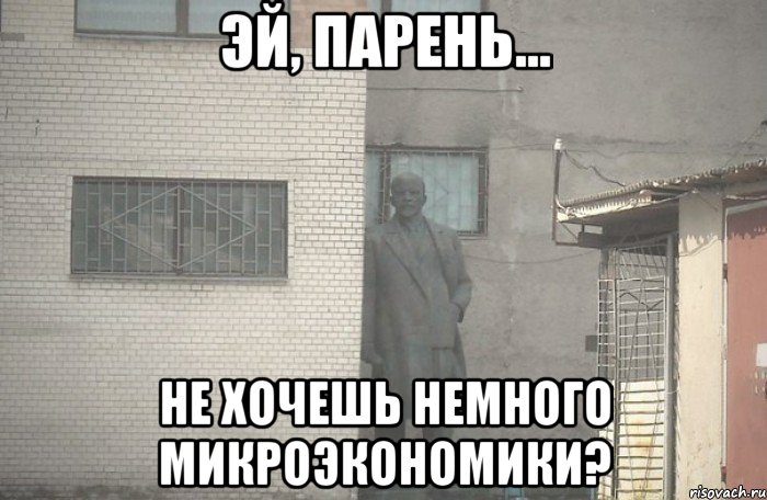  не хочешь немного микроэкономики?