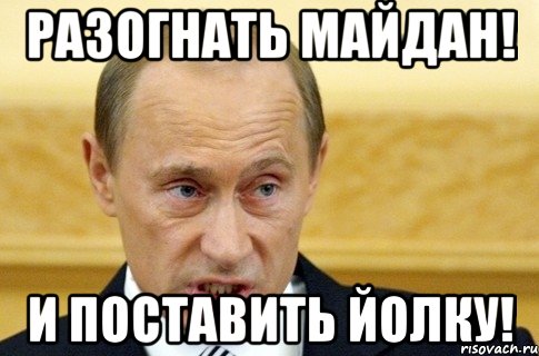 Разогнать Майдан! И поставить йолку!, Мем путин