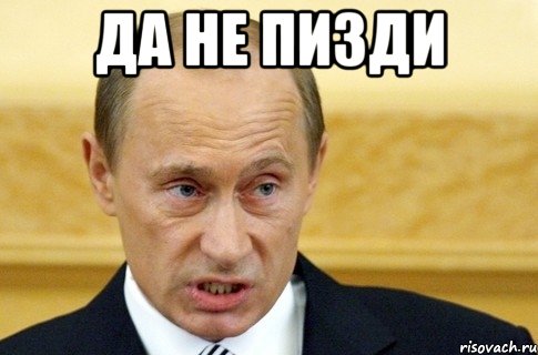 да не пизди , Мем путин