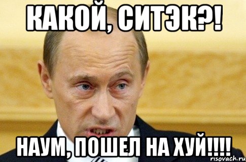 Какой, Ситэк?! Наум, пошел на Хуй!!!!, Мем путин