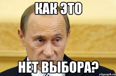 как это нет выбора?, Мем путин