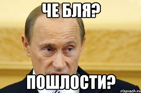 Че бля? Пошлости?, Мем путин