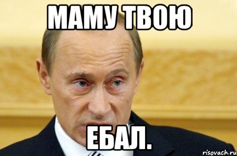 Маму твою ебал., Мем путин