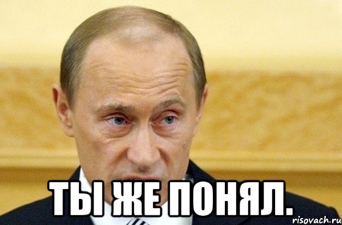  Ты же понял., Мем путин