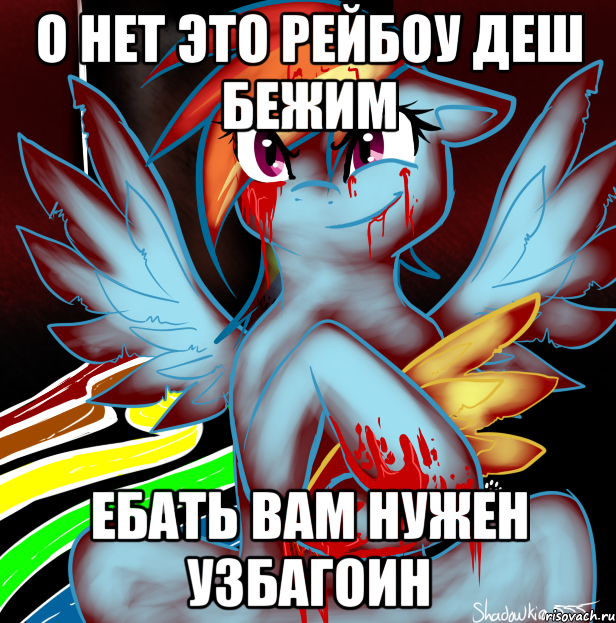 о нет это рейбоу деш бежим ебать вам нужен узбагоин, Мем RAINBOW FACTORY DASH