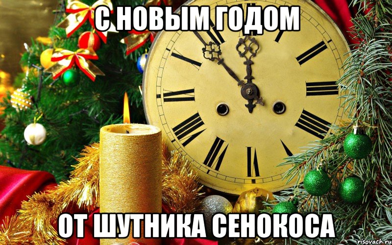 С Новым Годом От шутника Сенокоса