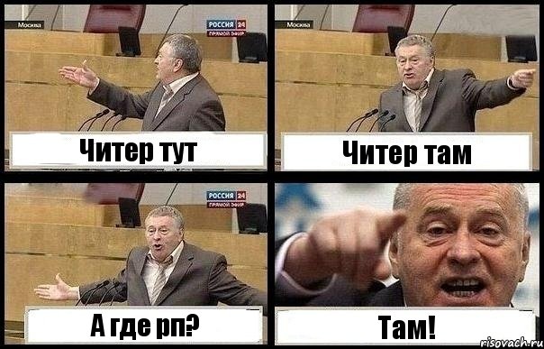 Читер тут Читер там А где рп? Там!, Комикс с Жириновским