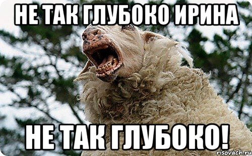 НЕ ТАК ГЛУБОКО ИРИНА НЕ ТАК ГЛУБОКО!