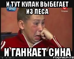 и тут кулак выбегает из леса и ганкает сина