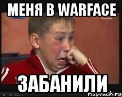 Меня в Warface Забанили