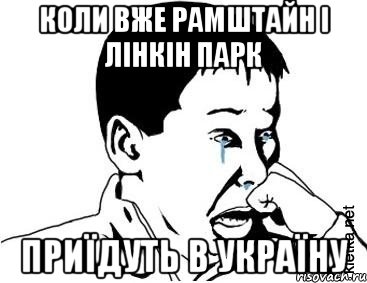 Коли вже Рамштайн і Лінкін Парк приїдуть в Україну, Мем сашок