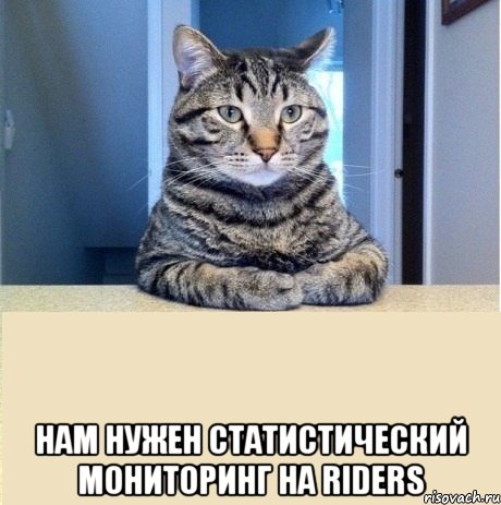  Нам нужен статистический мониторинг на RIDERS