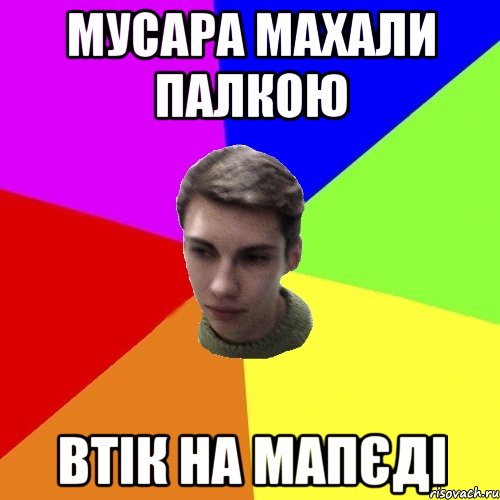 мусара махали палкою втік на мапєді