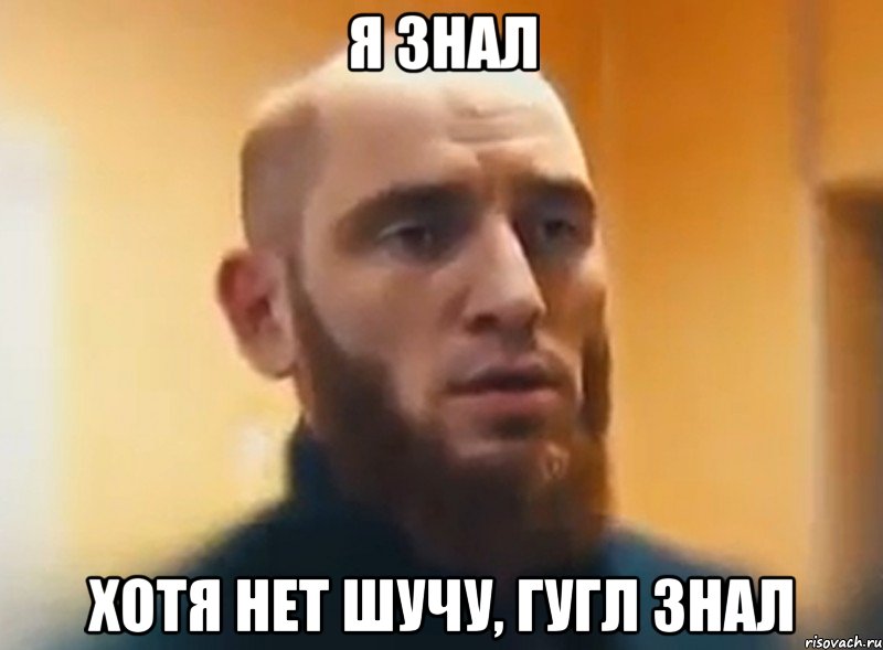 Я знал Хотя нет шучу, гугл знал, Мем Шучу