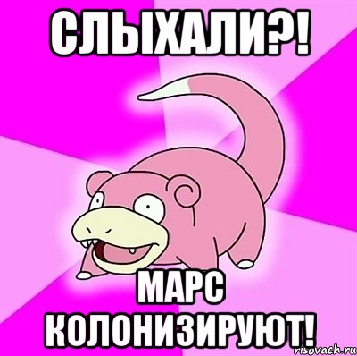 Слыхали?! Марс колонизируют!, Мем слоупок
