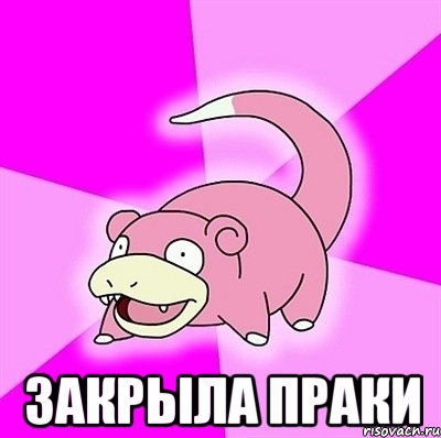  Закрыла праки, Мем слоупок