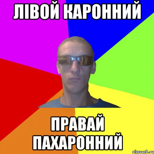 лівой каронний правай пахаронний