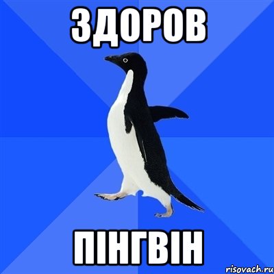 здоров пінгвін, Мем  Социально-неуклюжий пингвин