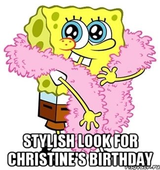  Stylish look for Christine's birthday