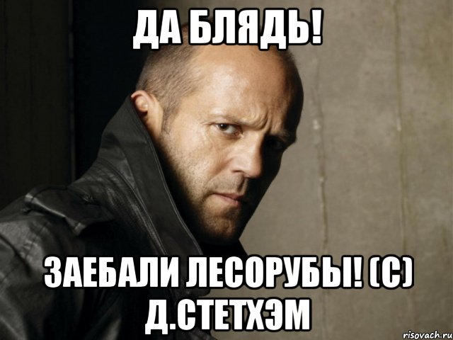 Да блядь! Заебали лесорубы! (с) Д.Стетхэм, Мем Стэтхем
