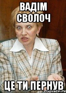 ВАДІМ СВОЛОЧ ЦЕ ТИ ПЕРНУВ