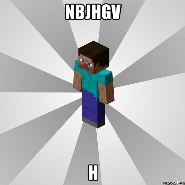 NBJHGV H, Мем Типичный игрок Minecraft