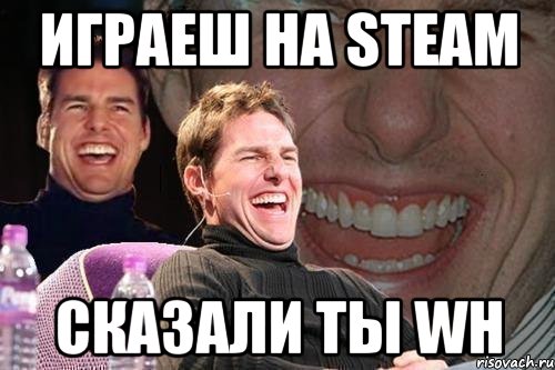 Играеш на steam сказали ты wh, Мем том круз