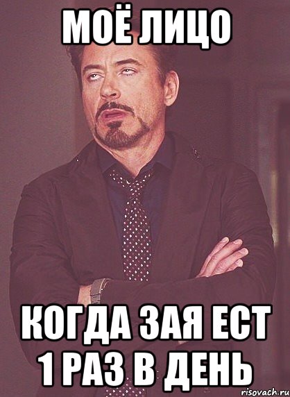 моё лицо когда зая ест 1 раз в день, Мем твое выражение лица