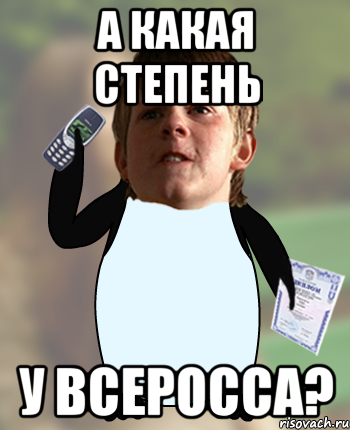 а какая степень у всеросса?