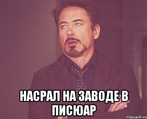  НАСРАЛ НА ЗАВОДЕ В ПИСЮАР, Мем твое выражение лица