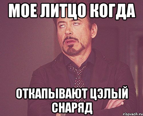 мое литцо когда откапывают цэлый снаряд, Мем твое выражение лица