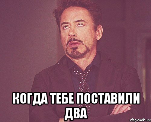  Когда тебе поставили два, Мем твое выражение лица