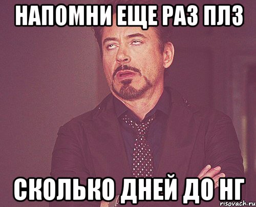 НАПОМНИ ЕЩЕ РАЗ ПЛЗ СКОЛЬКО ДНЕЙ ДО НГ, Мем твое выражение лица