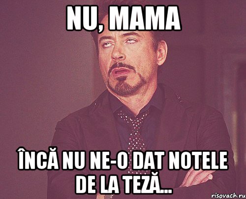 nu, mama încă nu ne-o dat notele de la teză..., Мем твое выражение лица