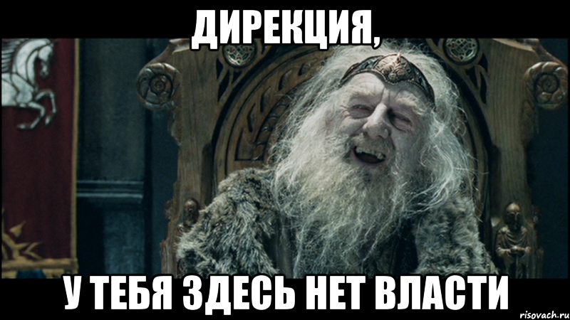 Дирекция, У тебя здесь нет власти, Мем у