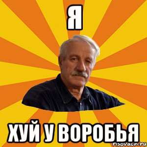 Я хуй у воробья