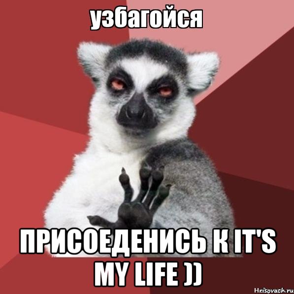  Присоеденись к it's my life )), Мем Узбагойзя