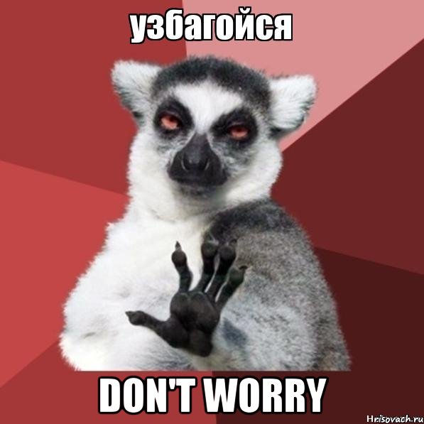  DON'T WORRY, Мем Узбагойзя