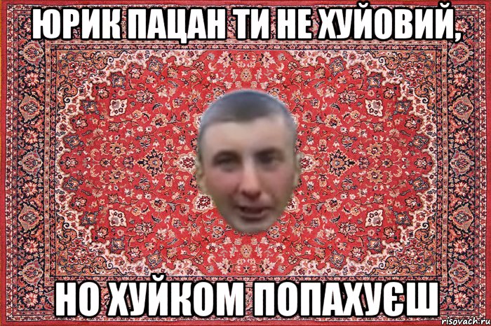 юрик пацан ти не хуйовий, но хуйком попахуєш