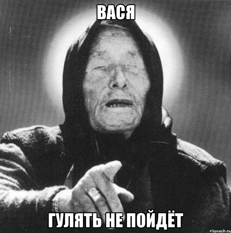 Вася гулять не пойдёт, Мем Ванга