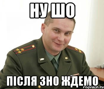 ну шо ПІсля ЗНО ждемо, Мем Военком (полковник)