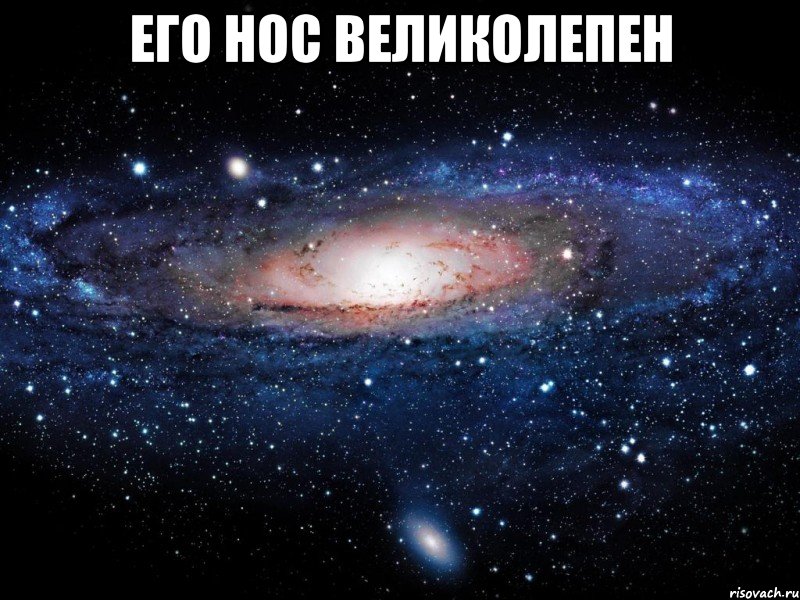 Его нос великолепен , Мем Вселенная