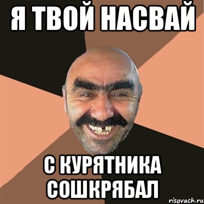 я твой насвай с курятника сошкрябал, Мем Я твой дом труба шатал
