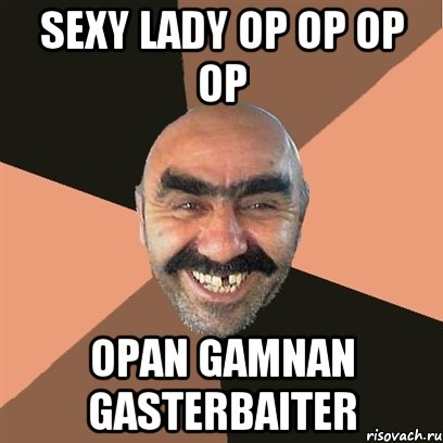 Sexy lady op op op op opan gamnan gasterbaiter, Мем Я твой дом труба шатал