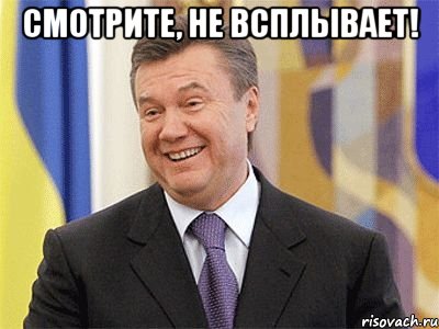 смотрите, не всплывает! , Мем Янукович