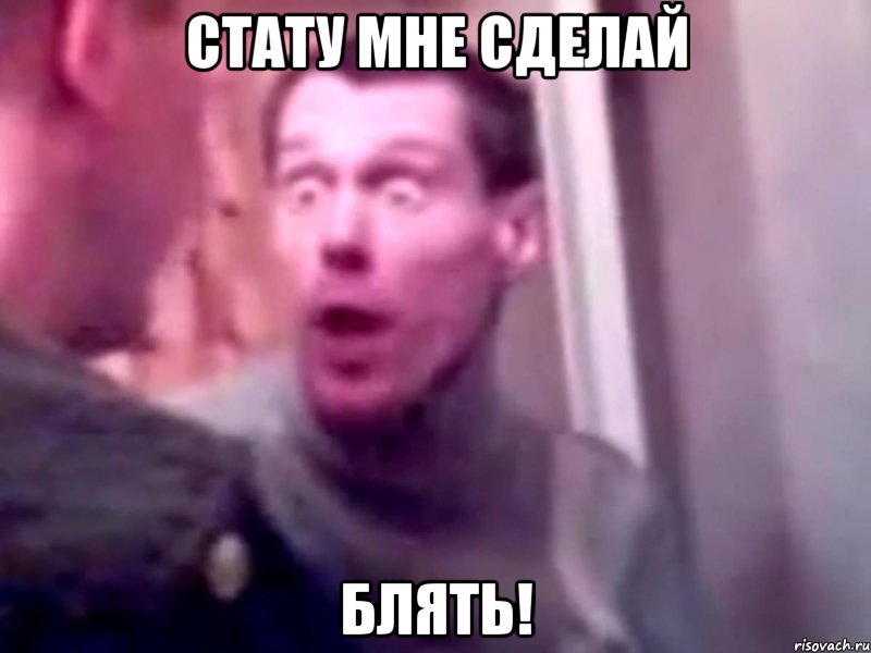 стату мне сделай блять!, Мем Запили