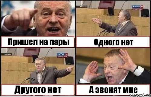 Пришел на пары Одного нет Другого нет А звонят мне, Комикс жиреновский