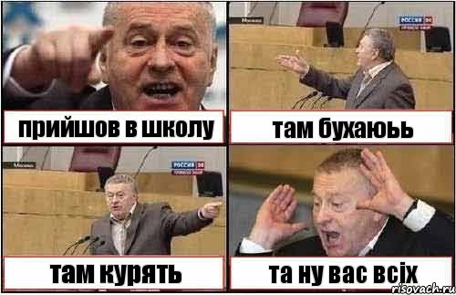 прийшов в школу там бухаюьь там курять та ну вас всіх, Комикс жиреновский